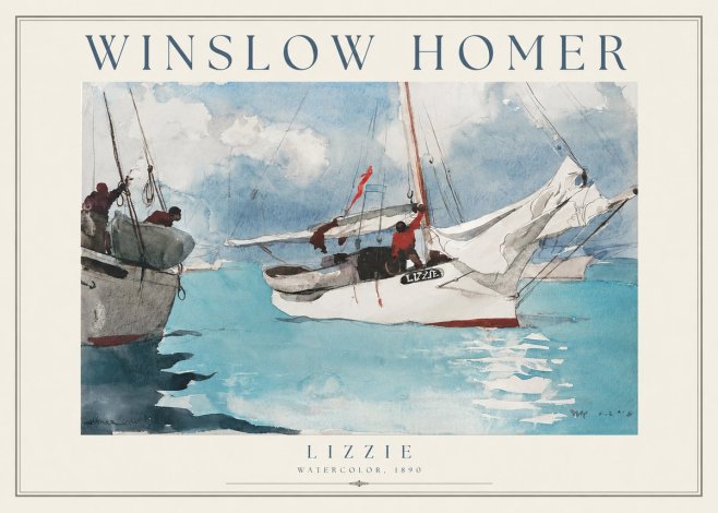 Winslow Homer Lizzie No1 - Póster