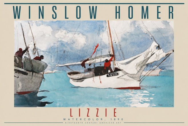 Winslow Homer Lizzie No4 - Póster