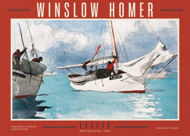 Winslow Homer Lizzie No5 - Póster