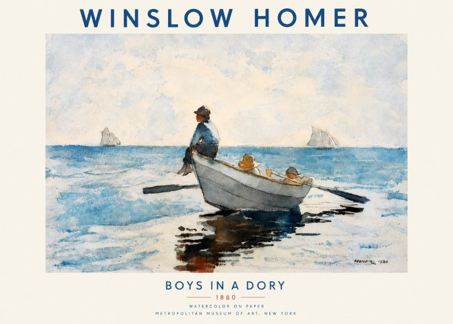 Winslow Homer Boys in a Dory I No3 - Póster