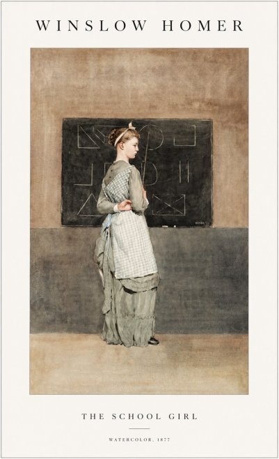 Winslow Homer The School Girl No1 - Póster