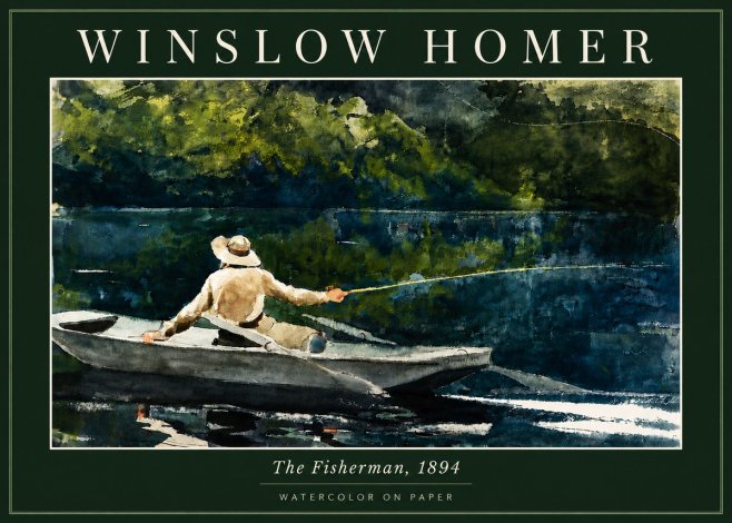 Winslow Homer The Fisherman, 1894 No5 - Póster
