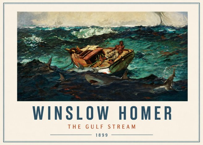 Winslow Homer The Gulf Stream No3 - Póster