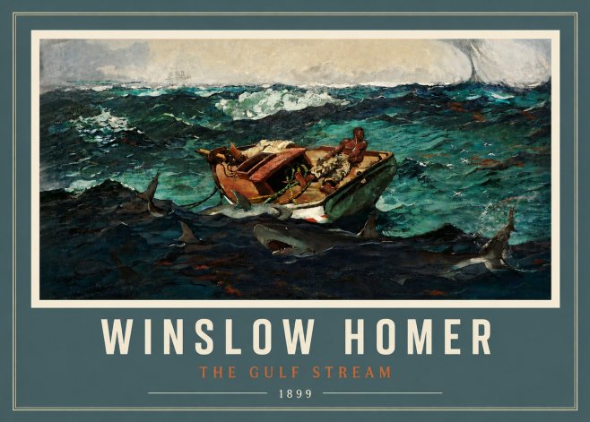 Winslow Homer The Gulf Stream No4 - Póster