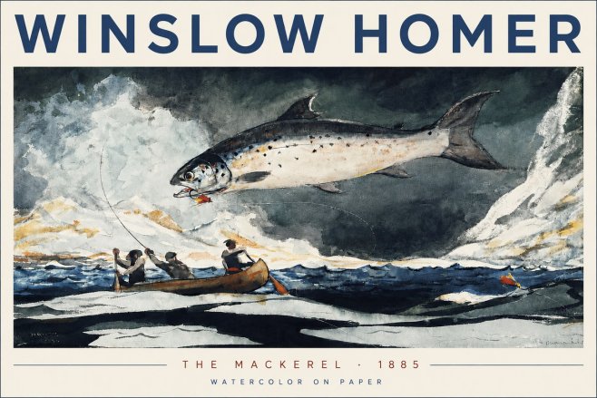 Winslow Homer The Mackerel No3 - Póster