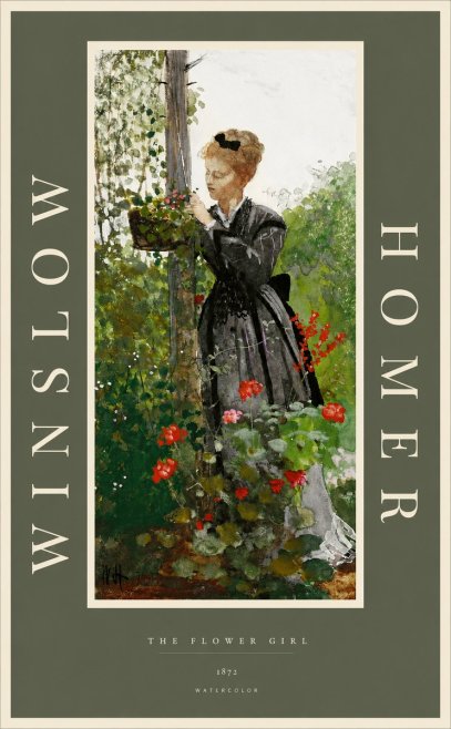 Winslow Homer The Flower Girl No2 - Póster