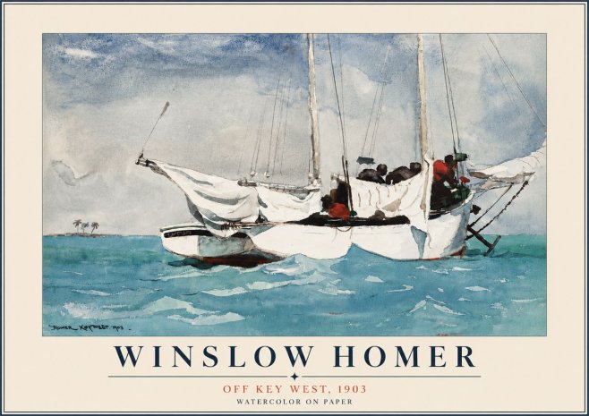 Winslow Homer Off Key West, 1903 No6 - Póster