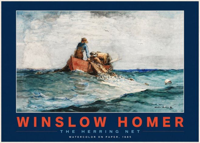 Winslow Homer The Herring Net II No3 - Póster