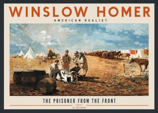 Winslow Homer The Prisoner from the Front No2 - Póster