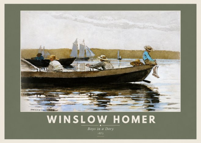 Winslow Homer Boys in a Dory II No3 - Póster