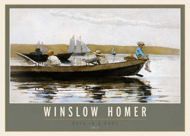 Winslow Homer Boys in a Dory II No5 - Póster