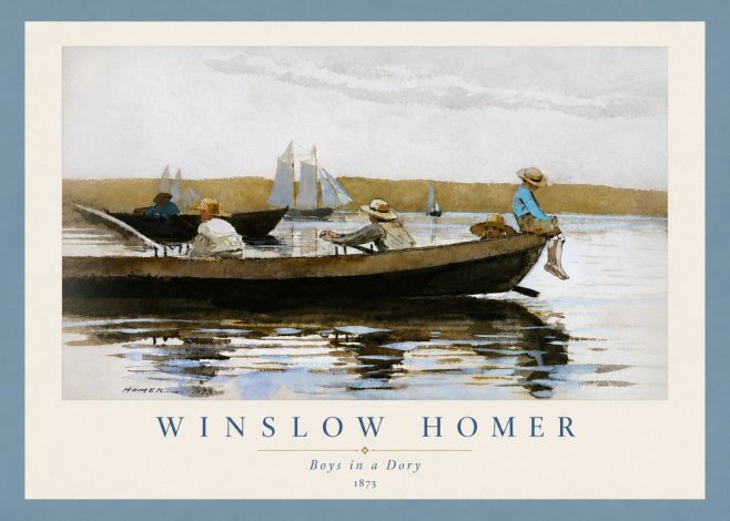 Winslow Homer Boys in a Dory II No6 - Póster