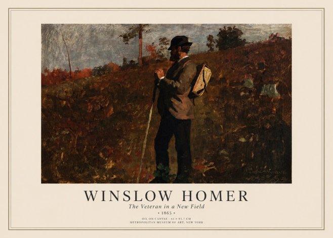 Winslow Homer The Veteran in a New Field No1 - Póster