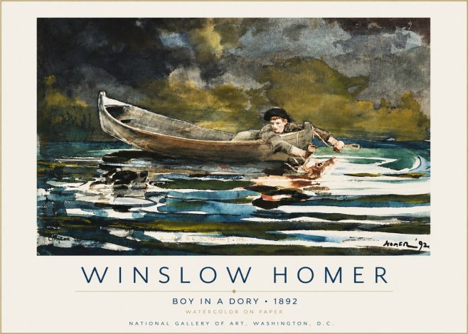 Winslow Homer Boy in a Dory No3 - Póster