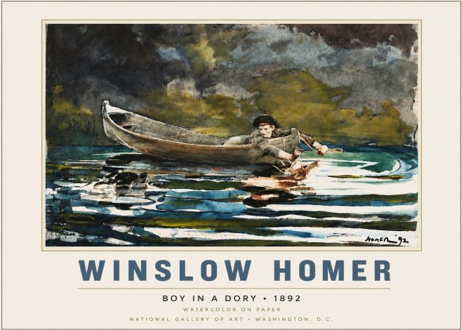 Winslow Homer Boy in a Dory No6 - Póster