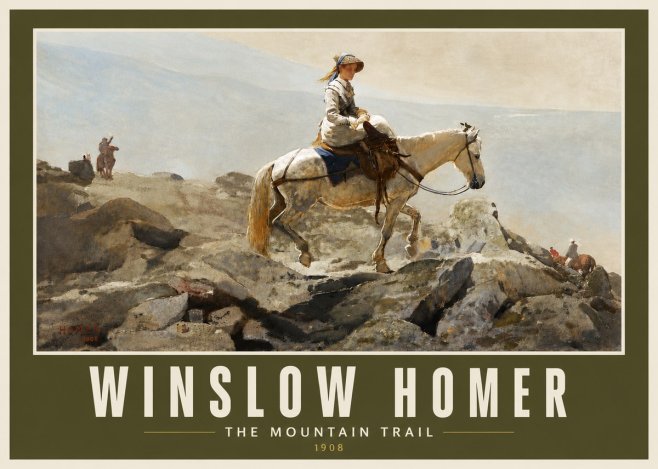 Winslow Homer The Mountain Trail No4 - Póster