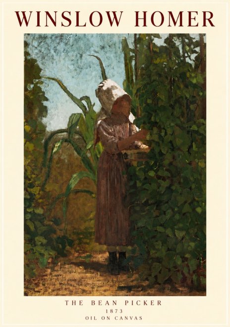Winslow Homer The Bean Picker No3 - Póster