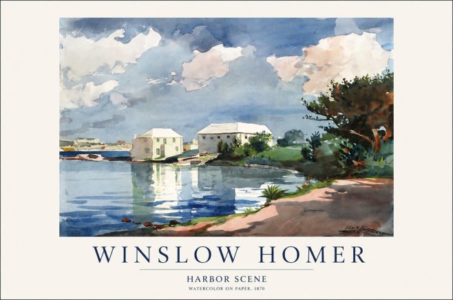 Winslow Homer Harbor Scene No1 - Póster