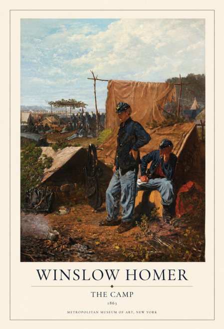 Winslow Homer The Camp No1 - Póster