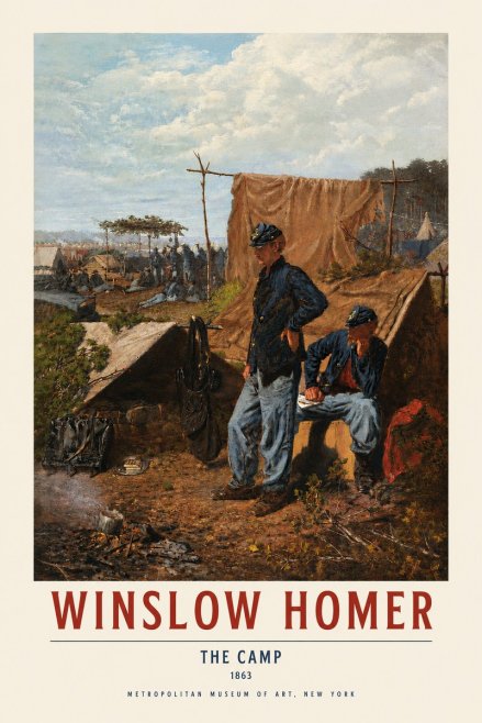 Winslow Homer The Camp No3 - Póster