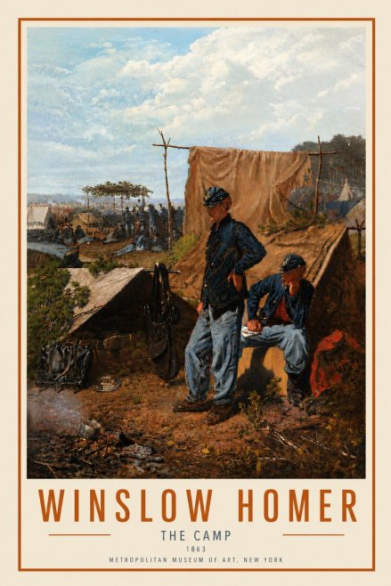 Winslow Homer The Camp No6 - Póster