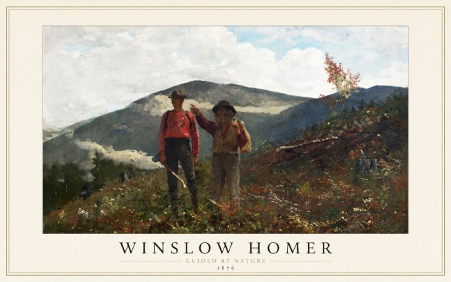 Winslow Homer The Two Guides No1 - Póster