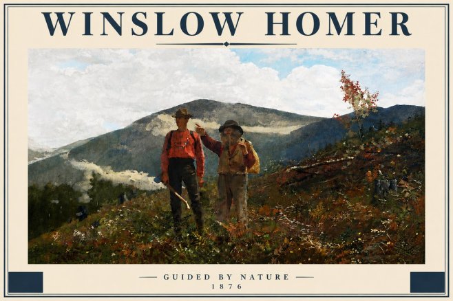 Winslow Homer The Two Guides No5 - Póster