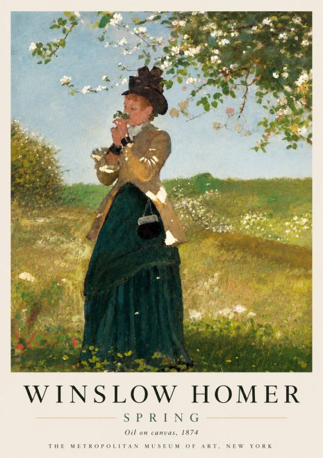 Winslow Homer Spring No4 - Póster