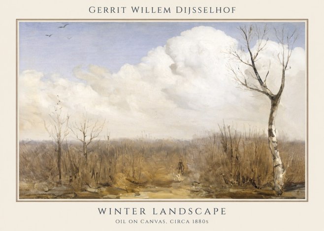 Gerrit Willem Dijsselhof Winter Landscape No1 - Póster