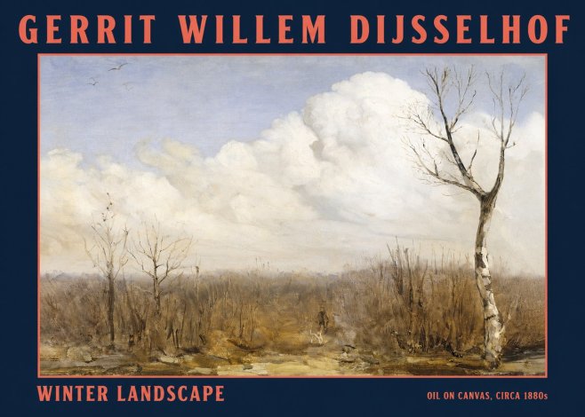 Gerrit Willem Dijsselhof Winter Landscape No2 - Póster