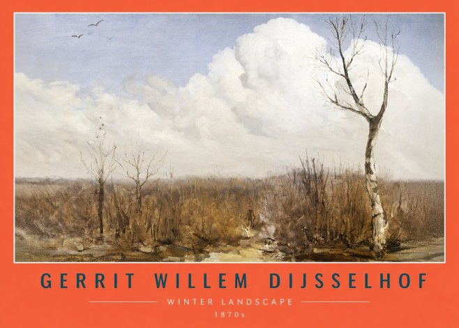 Gerrit Willem Dijsselhof Winter Landscape No6 - Póster