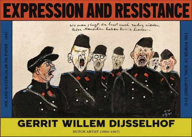 Gerrit Willem Dijsselhof Where Men Sing, There You May Rest in Peace; Evil People Have No Songs. No2 - Póster