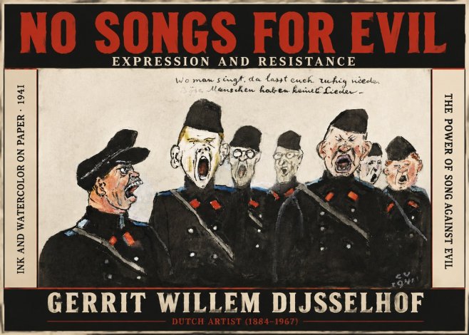 Gerrit Willem Dijsselhof Where Men Sing, There You May Rest in Peace; Evil People Have No Songs. No3 - Póster