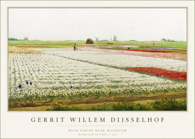 Gerrit Willem Dijsselhof Bulb Fields Near Hillegom No1 - Póster