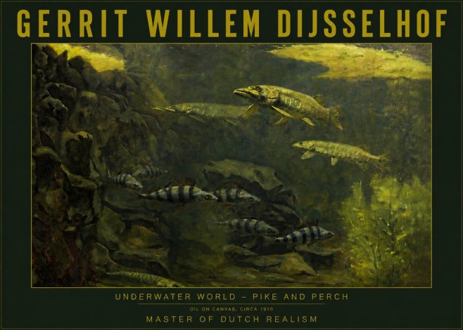Gerrit Willem Dijsselhof Underwater Life No6 - Póster