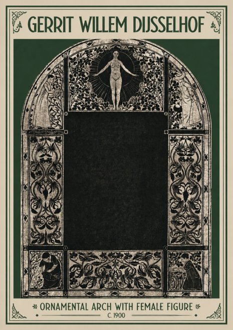 Gerrit Willem Dijsselhof Ornamental Composition - Design for a Printed Panel No4 - Póster