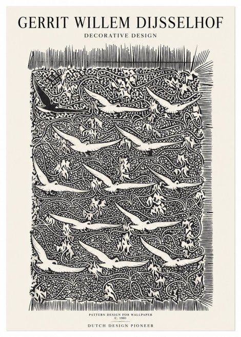 Gerrit Willem Dijsselhof Decorative Design No1 - Póster