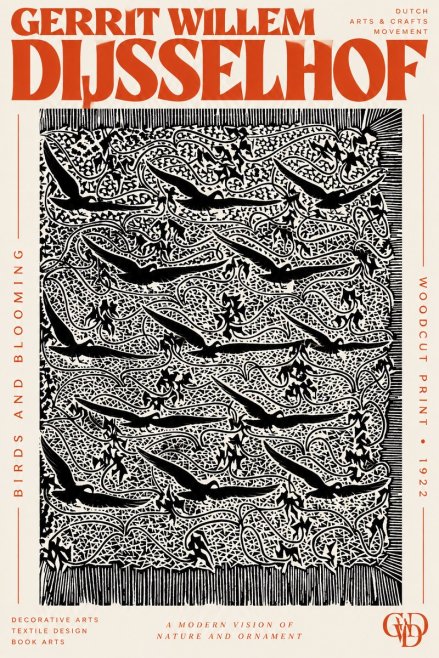 Gerrit Willem Dijsselhof Decorative Design No3 - Póster