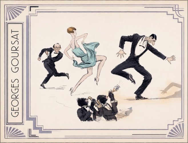 Georges Goursat Jazz Age Revelry No2 - Póster