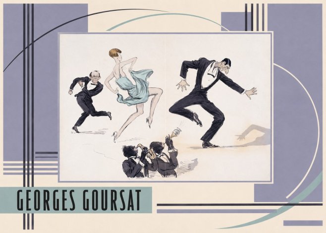 Georges Goursat Jazz Age Revelry No3 - Póster