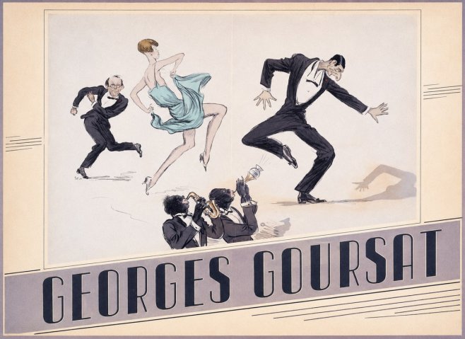 Georges Goursat Jazz Age Revelry No4 - Póster
