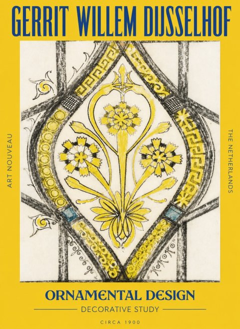 Gerrit Willem Dijsselhof Ornamental Design No6 - Póster