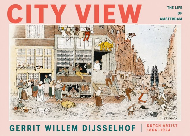 Gerrit Willem Dijsselhof Street Scene in Amsterdam No5 - Póster