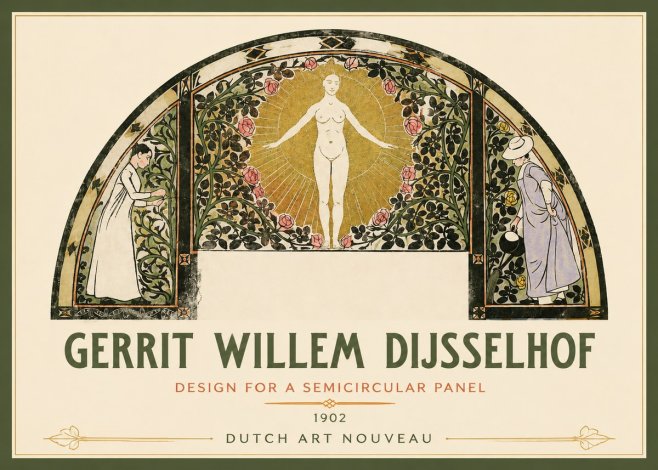Gerrit Willem Dijsselhof Nature's Awakening No3 - Póster