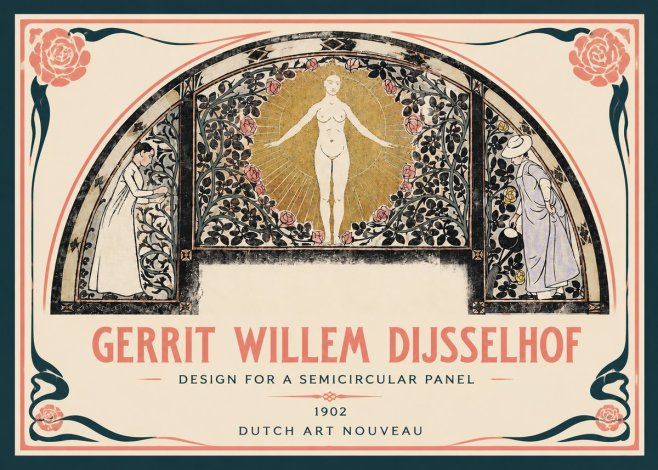 Gerrit Willem Dijsselhof Nature's Awakening No4 - Póster