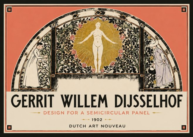 Gerrit Willem Dijsselhof Nature's Awakening No6 - Póster