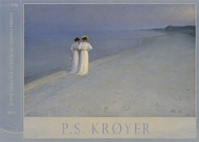 P.S. Krøyer Summer Evening on Skagen's Southern Beach No2 - Póster