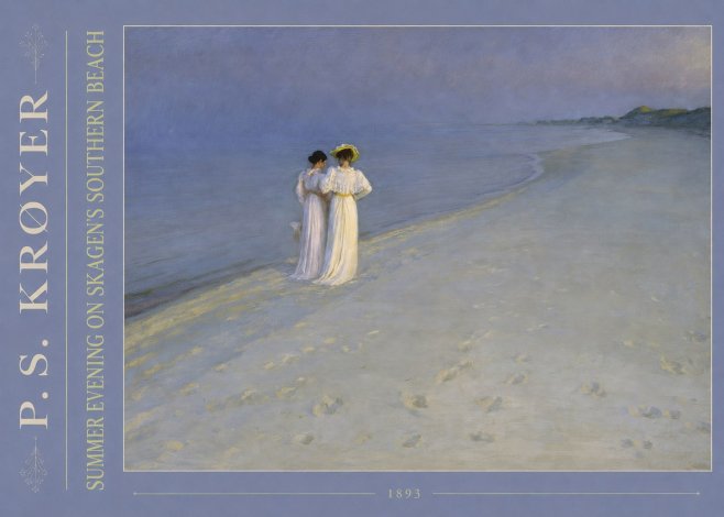 P.S. Krøyer Summer Evening on Skagen's Southern Beach No4 - Póster