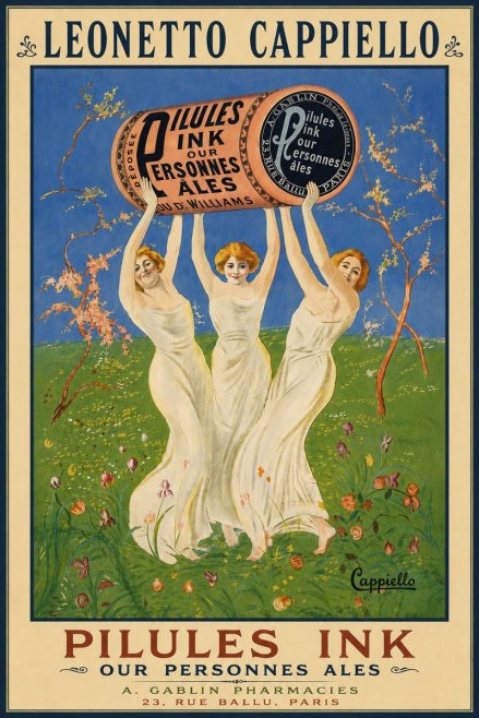 Leonetto Cappiello Pilules Ink Our Personnes Ales No5 - Póster