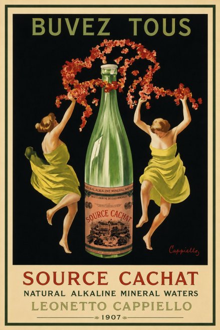 Leonetto Cappiello Source Cachat No3 - Póster